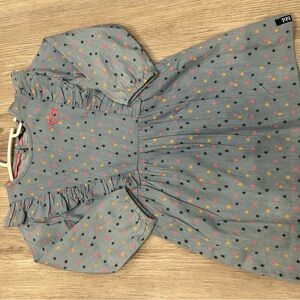 Kids Casual Dress with Star Pattern
